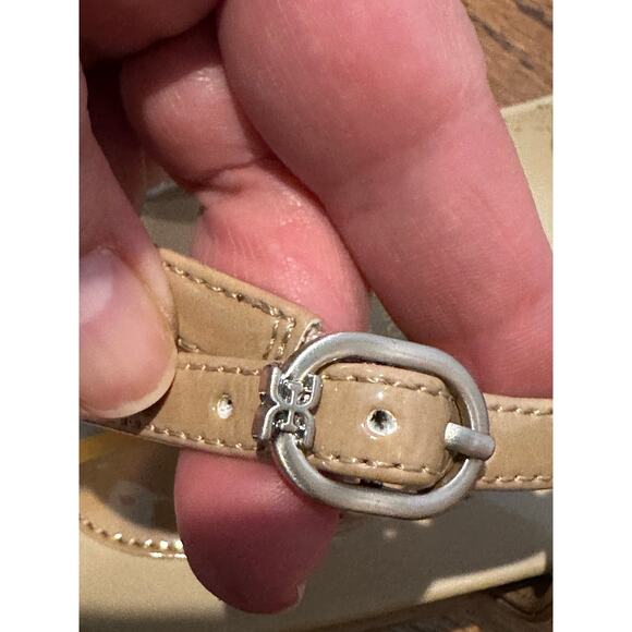 Sam Edelman Women's Naomi Thong Sandals Beige Size 9 Pre-Loved Stylish Comfort - Picture 9 of 11
